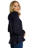 Bluza damska z kapturem granatowa me345