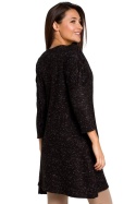 Sweter damski z głębokim dekoltem czarna s151
