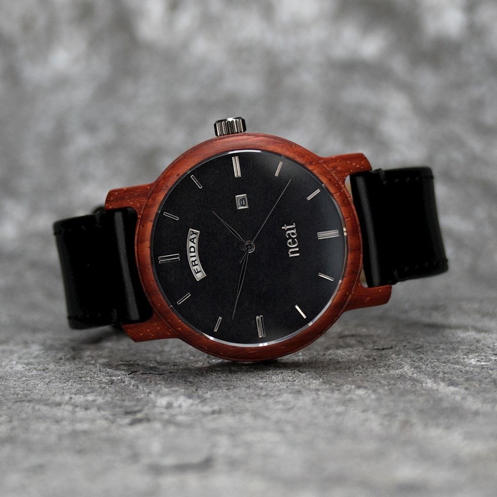 Zegarek Męski Drewniany KNIGHT 43 MM N084 Zegarek Męski Drewniany KNIGHT 43 MM N084