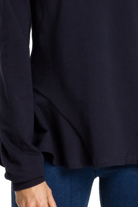 Bluza damska z kapturem granatowa me345 Bluza damska z kapturem granatowa me345