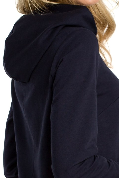 Bluza damska z kapturem granatowa me345 Bluza damska z kapturem granatowa me345