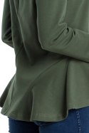Bluza damska z kapturem zielona me345