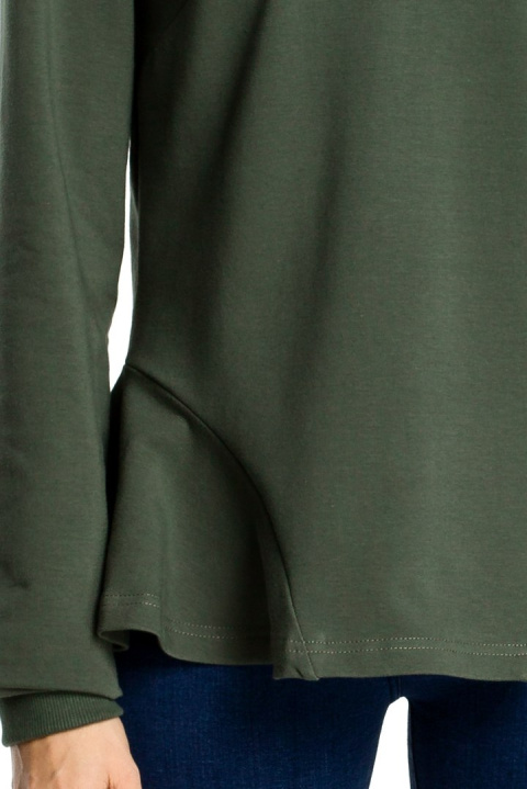 Bluza damska z kapturem zielona me345 Bluza damska z kapturem zielona me345