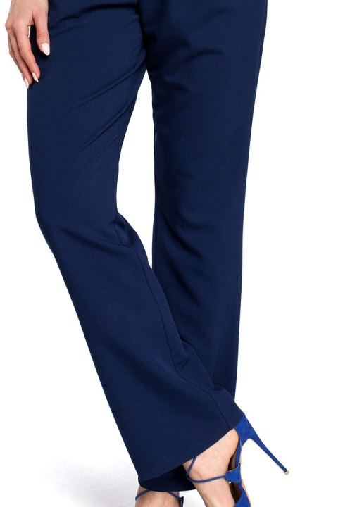 Kombinezon z dekoltem typu halter granatowy me305 Kombinezon z dekoltem typu halter granatowy me305