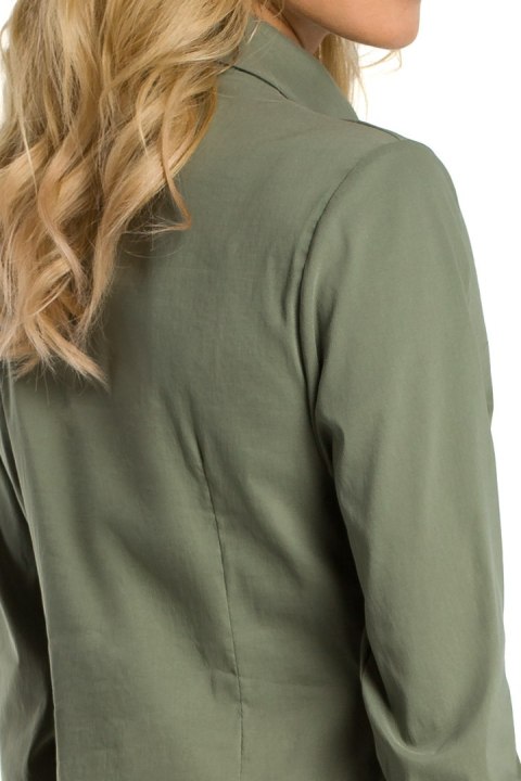 Koszula damska zapinana na guziki khaki me340 Koszula damska zapinana na guziki khaki me340