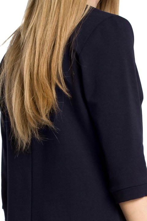 Bluza damska z zamkiem o fasonie litery A granatowa me356 Bluza damska z zamkiem o fasonie litery A granatowa me356