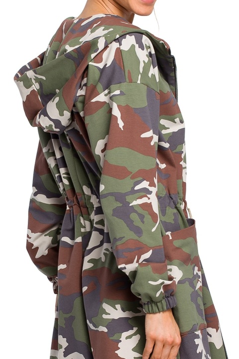 Bluza damska zasuwana z kapturem moro M1 me415 Bluza damska zasuwana z kapturem moro M1 me415