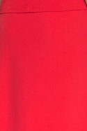Spódnica gładka rozkloszowana mini fason litery A czerwona S062