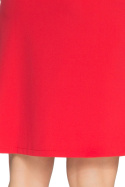 Spódnica gładka rozkloszowana mini fason litery A czerwona S062