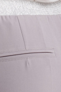 Spodnie damskie cygaretki 7/8 na kant z gumką w pasie szare K035