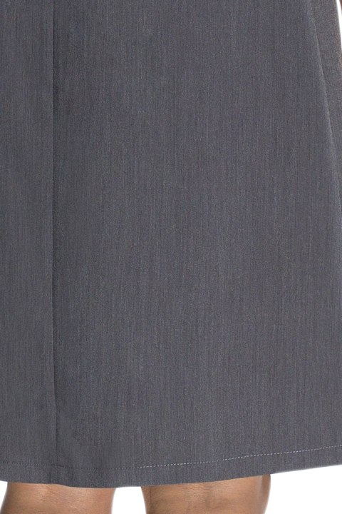 SukienkazdługimirękawamizbufkąszaraS082 SukienkazdługimirękawamizbufkąszaraS082