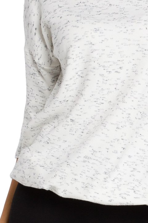 Sweter damski z głębokim dekoltem ecru S150 Sweter damski z głębokim dekoltem ecru S150