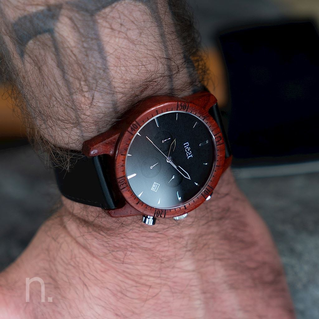Zegarek Męski Drewniany Neatbrand CHRONO 44MM N085 Zegarek Męski Drewniany Neatbrand CHRONO 44MM N085