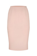 Klasyczna spódnica ołówkowa midi z kieszeniami różowa M260