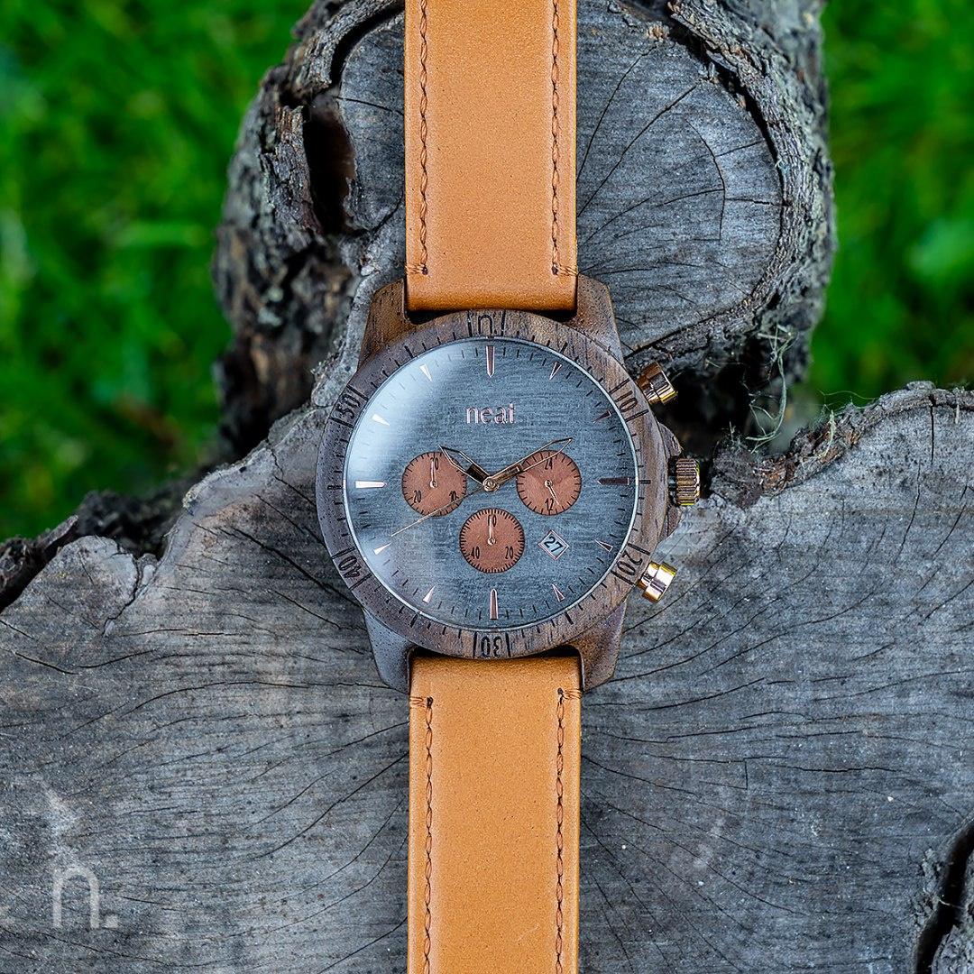 Zegarek Męski Drewniany Neatbrand CHRONO 44 MM N087 Zegarek Męski Drewniany Neatbrand CHRONO 44 MM N087