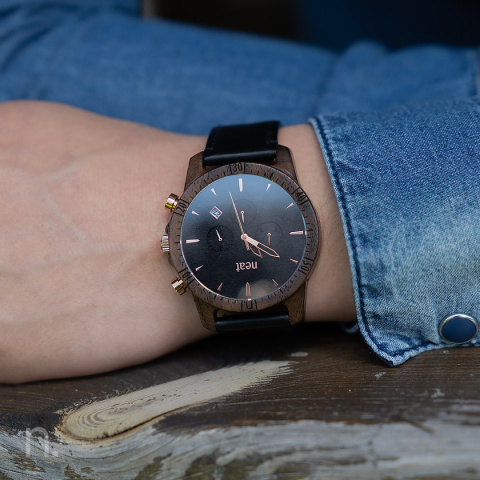 Zegarek Męski Drewniany Neatbrand CHRONO 44MM N088 Zegarek Męski Drewniany Neatbrand CHRONO 44MM N088