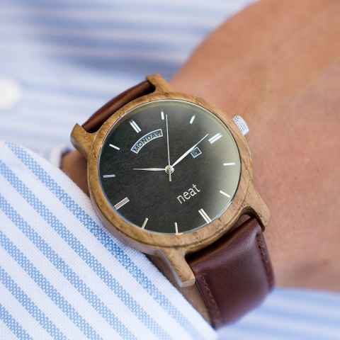 Zegarek Męski Drewniany Neatbrand KNIGHT 43 MM N081 Zegarek Męski Drewniany Neatbrand KNIGHT 43 MM N081