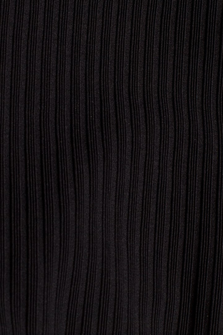 Sukienka midi z kopertową górą i kimonowymi rękawami czarna me523