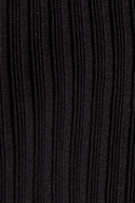 Sukienka ołówkowa dopasowana midi z półgolfem prążkowana czarna me542
