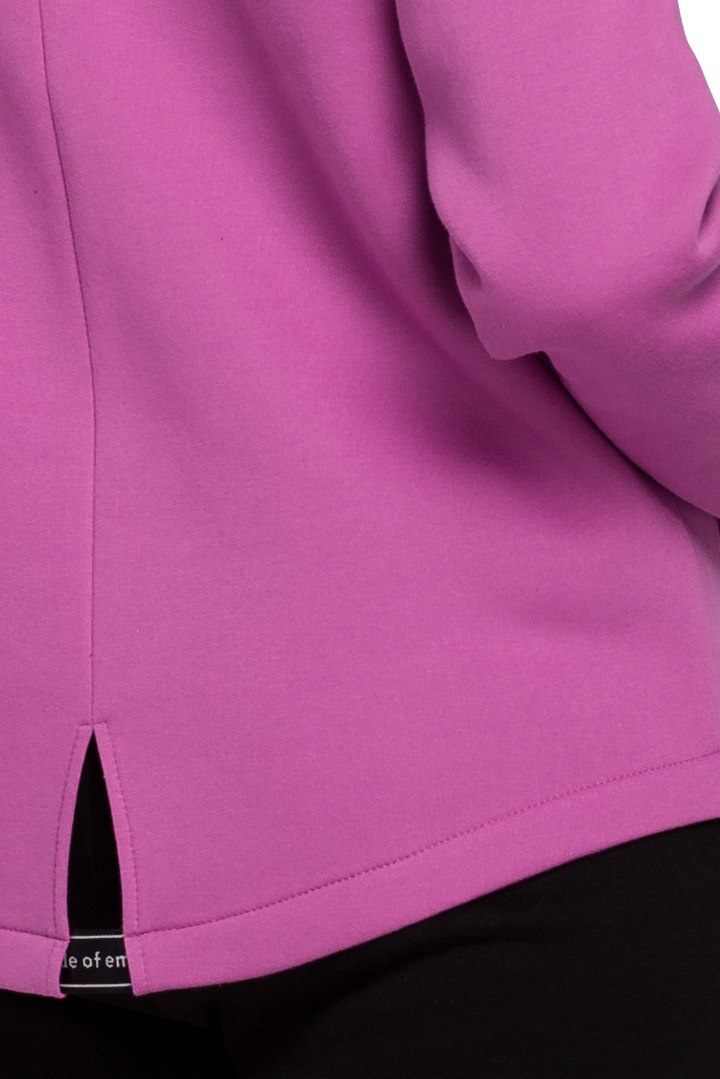Bluza damska z kapturem zasuwana na zamek lawendowa me550 Bluza damska z kapturem zasuwana na zamek lawendowa me550