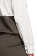 Bluza damska z kapturem dwukolorowa dresowa dzianinowa m2 S229