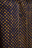 Sukienka rozkloszowana midi szyfonowa z falbaną w groszki m3 S237