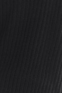 Sweter damski nietoperz gruby z półgolfem luźny czarny A389