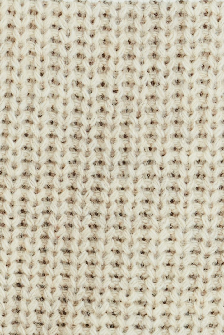 Sweter damski trzykolorowy z dekoltem V i ściągaczem beżowy A390 Sweter damski trzykolorowy z dekoltem V i ściągaczem beżowy A390