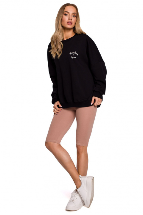 Krótkie legginsy damskie typu kolarki bawełniane mocca me593 Krótkie legginsy damskie typu kolarki bawełniane mocca me593