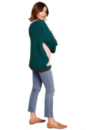 Sweter damski luźny wielokolorowy z szerokim rękawem m4 BK066