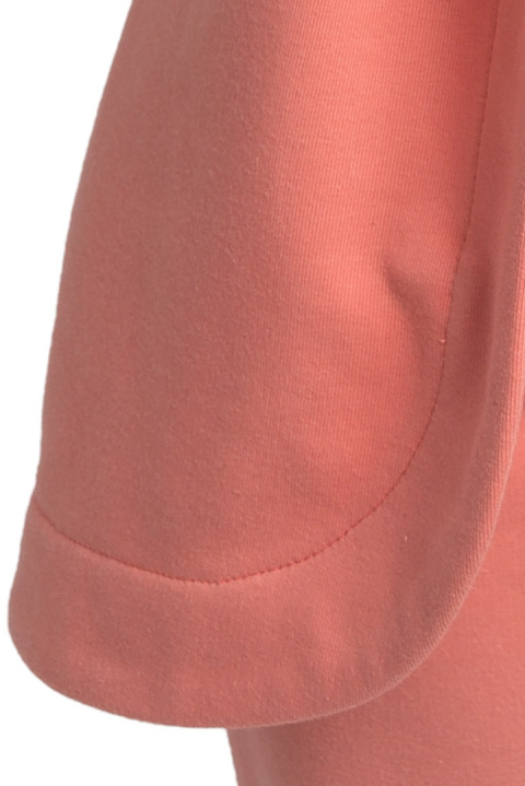 Bluza damska dresowa bez zapięcia z dzianiny z kapturem koralowa LA058 Bluza damska dresowa bez zapięcia z dzianiny z kapturem koralowa LA058