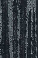 Sukienka cekinowa midi i mini z długim rękawem czarna A398