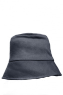 Kapelusz damski bucket hat dzianinowy antracytowy B214