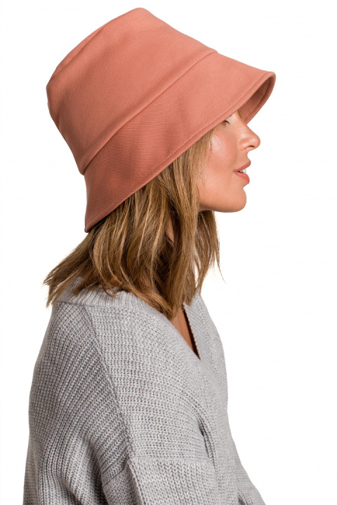 Kapelusz damski bucket hat dzianinowy ceglasty B214 Kapelusz damski bucket hat dzianinowy ceglasty B214