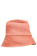 Kapelusz damski bucket hat dzianinowy ceglasty B214