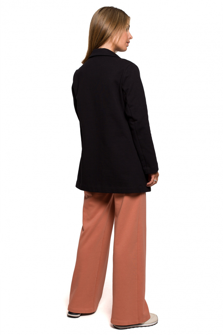 Żakiet damski boyfriend oversize luźny dresowy czarny B211 Żakiet damski boyfriend oversize luźny dresowy czarny B211