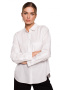 Koszula damska klasyczna zapinana na guziki bawełniana biała S276