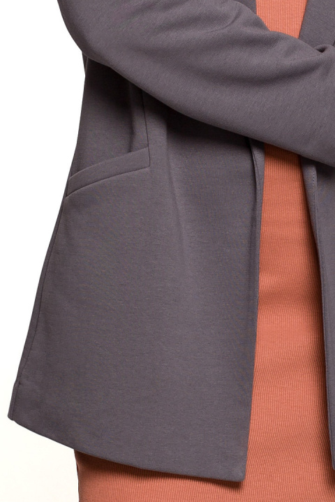 Żakiet damski boyfriend oversize luźny dresowy antracytowy B211 Żakiet damski boyfriend oversize luźny dresowy antracytowy B211