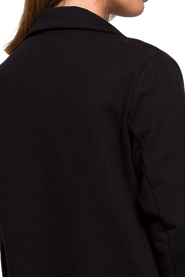 Żakiet damski boyfriend oversize luźny dresowy czarny B211 Żakiet damski boyfriend oversize luźny dresowy czarny B211