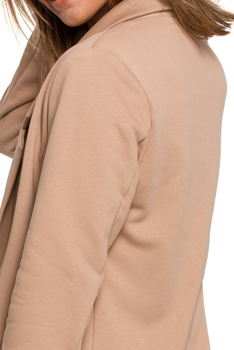 Żakiet damski boyfriend oversize luźny dresowy orzechowy B211 Żakiet damski boyfriend oversize luźny dresowy orzechowy B211