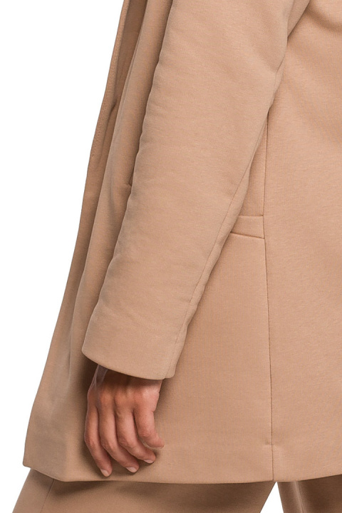 Żakiet damski boyfriend oversize luźny dresowy orzechowy B211 Żakiet damski boyfriend oversize luźny dresowy orzechowy B211