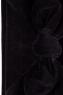 Torebka damska kopertówka welurowa czarna me659