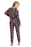 Bluzka damska do spania od piżamy bawełniana motyw świąt m1 LA093