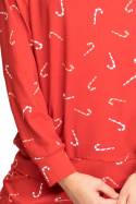 Bluzka damska do spania od piżamy bawełniana motyw świąt m3 LA093