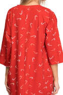Koszula damska nocna do spania bawełniana z motywem zimowym m3 LA095