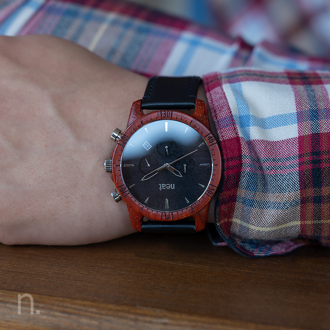 Zegarek Męski Drewniany Neatbrand CHRONO 44MM N085 Zegarek Męski Drewniany Neatbrand CHRONO 44MM N085