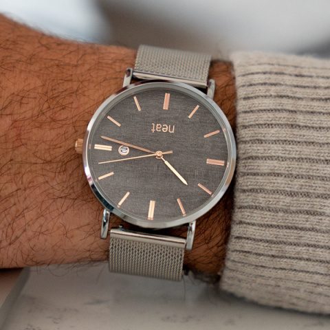 Zegarek Męski Neatbrand Stalowy 40MM N138 Zegarek Męski Neatbrand Stalowy 40MM N138