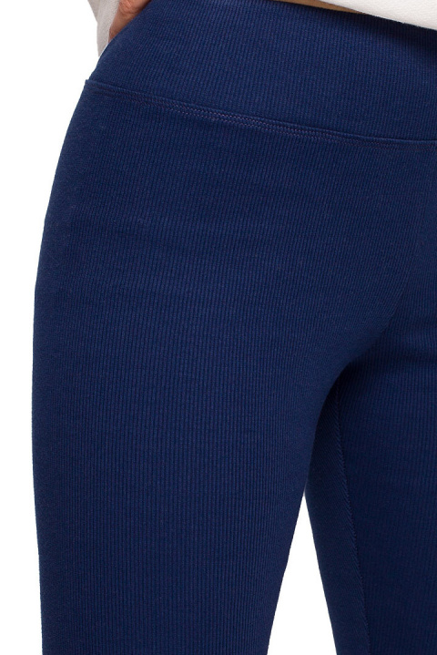 Legginsy damskie typu kolarki krótkie prążkowane atramentowe B231 Legginsy damskie typu kolarki krótkie prążkowane atramentowe B231