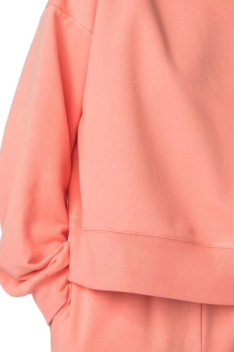 Bluza damska dresowa ze ściągaczami sportowa bawełniana koralowa LA111 Bluza damska dresowa ze ściągaczami sportowa bawełniana koralowa LA111