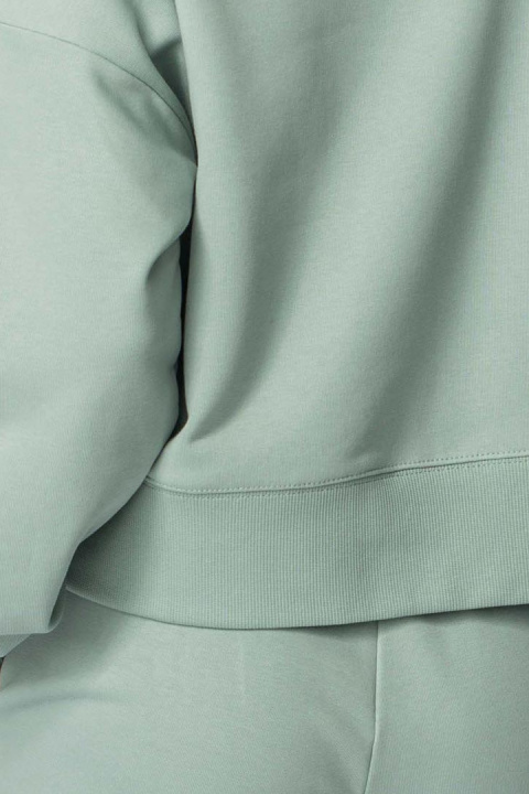 Bluza damska dresowa ze ściągaczami sportowa bawełniana miętowa LA111 Bluza damska dresowa ze ściągaczami sportowa bawełniana miętowa LA111